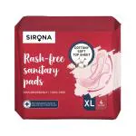 Sirona Cottony Soft Rash Free Sanitary Pads for Women (XL) 4's