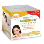 Emami Malai Kesar 24h Moisturisation Cold Cream (Free Lotion worth Rs.10) 60 ml