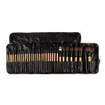 Bronson Professional Makeup Brush With Faux Leather 32's