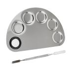 Bronson Professional Stainless Steel Makeup Mixing Blending Palette With Spatula 1's