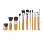 Bronson Professional bamboo makeup brush (Pack of 11) 1's