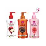 Vi-John Saffron Body Lotion Combo (Red Apple + Cocoa Butter + Rose) Pack of 3 x 250 ml