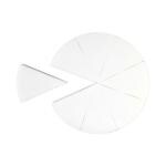 PAC Pressed Sponge Triangle Pie White Sponge Applicator 8's