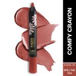 Faces Canada Comfy Matte Lip Crayon - Spill The Tea 05, 2.8gm