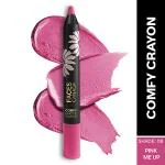 Faces Canada Comfy Matte Lip Crayon - Pink Me Up 08, 2.8gm