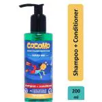 Cocomo Natural Kids Shampoo and Conditioner Minty Fragrance Reduces Hair Fall and Dandruff Minty Sea 200 ml
