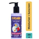 Cocomo Natural Kids Moisturizer Plus Sunscreen Lotion Aloe Vera and Calendula SPF 15Moon Sparkle 200 ml