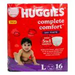 Huggies Complete Comfort Dry Diaper Pants (L) 16's