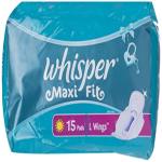 Whisper Maxi Fit Wings (L+) 15's