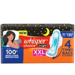 Whisper Choice Nights Sanitary Pads For Women XX-Large Pack of 18 Napkins 1's