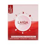 LAIQA Sanitary Combo Trio Pack for Women- 6 L+ 4XL + 2XXL Pads 12's