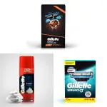 Gillette Flexball Pro Glide Gift Pack and Flexball Razor with 4 Flexball Cartridge 1's