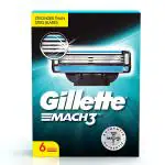 Gillette Mach 3 Shaving Blades- (Cartridges) 6's