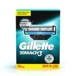 Gillette Mach3 Fresh Clean Shaving Cartridges 16's