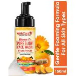 WishCare Vitamin C+ Pure Glow Face Wash - with Vitamin C Hyaluronic Acid Niacinamide Oranges Calendula & Turmeric 150 ml