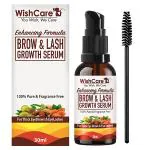 WishCare Brow & Lash Growth Serum - EyeBrow & Eyelash Growth Oil Serum With Castor Oil Almond Oil & Vitamin E 30 ml