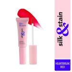 Blue Heaven Silk & Stain Lip Tint with jojoba oil & vitamin E Heartbreak Red