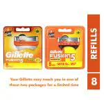 Gillette Fusion 5 Power Styling Back Blades 8's