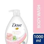 Dove Soothing Rose & Aloe Vera Body Wash for Replenished Skin Refreshing Scen 1000 ml