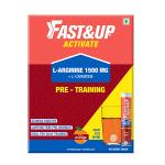Fast&Up Activate Pre-Training Drink L-Arginine L-Carnitine 1500 mg Effervescent Tablet - Orange Flavour (Pack of 3 x 20) 1's