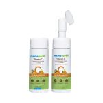 Mamaearth Vitamin C Foaming Face Wash with Vitamin C & Turmaric with Brush Combo Pack with Refill for Skin Illumination 150ml