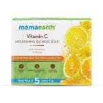 Mamaearth Vitamin C Nourishing Bathing Soap With Vitamin C and Honey for Skin Illumination 75g 5's
