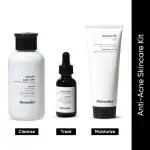 Minimalist Anti-Acne Kit with Salicylic + Lha 02% Cleanser, Salicylic Acid 02% Serum And Vitamin B5 10% Moisturizer 180ml
