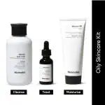 Minimalist Oily Skincare Kit with Salicylic + LHA 02% Cleanser, Niacinamide 10% Serum and Vitamin B5 10% moisturizer 180 gm