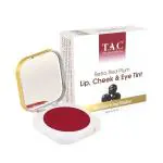 TAC The Ayurveda Co. Lip Cheek & Eye Tint - Retro Red Pulm 5 gm