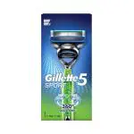 Gillette5 Sport 360 degree Aqua-Grip for Men with Single Razor Handle & 2 Cartridges 1's