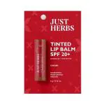 Just Herbs Tinted Lip Balm for Men and Women for Dry, (Cherry) 4gm