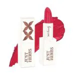 Just Herbs Ayurvedic Creamy Matte Lipstick with Jojoba Oil & Vitamin E Pink 1.8g
