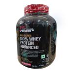 GNC AMP Gold Series 100% Whey Protein Advanced Powder - Delicious Strawberry 1.81 kg