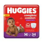 Huggies Complete Comfort Wonder Diaper Pants (M) 34's