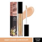 Faces Canada High Cover Concealer with Shea Butter & Vitamin E - Toffee Love 04, 4ml
