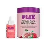 Plix The Plant Fix Pomegranate Peeling Potion & Collagen Powder Combo For Women & Men 30 ml