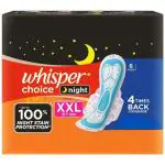 Whisper Choice Night Sanitary Pads (XXL) 6's