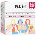 Plush 100% Pure US Cotton Pack (8 L Pads + 6 XL Pads + 2 Panty Liner)