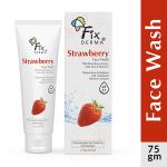 Fixderma Strawberry Face Wash with Vitamin E and Strawberry Extract, Face Wash and Face Cleanser 75 gm