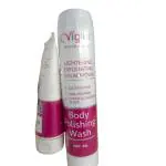 Vigini Lightening Exfoliating Tan Removal Body Polishing Wash 200 ml + Lightening Brightening Sun Protection UVA & UVB Body Polisging Cream 100 ml