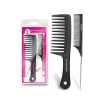 Majestique Long Handle Comb With Tail Comb Set, Detangling Hair Comb for All Types Hair 1's
