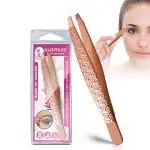Majestique Slant Tip Tweezer, 3D Touch Eyebrow Plucker for Threading and Facial Hair 1's