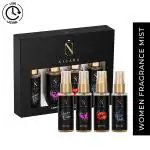 Nisara Long Lasting Fragrance Body Mist Spray Perfume Gift Set For Women 50ml each 4's