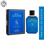 Nisara Blue Seduction Perfume Long Lasting Fragrance Aromatic Fougere Woody Eau De Parfum For Men 100 ml