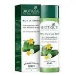Biotique Bio Cucumber Pore Tightening Toner with Himalayan Waters - Normal to Oily Skin 120 ml