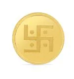 Reliance Jewels 999 Swastik Round Gold Coin 0.5 g