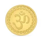 Reliance Jewels 999 OM Round Gold Coin 1 g