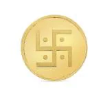 Reliance Jewels 999 Swastik Round Gold Coin 1 g