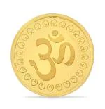 Reliance Jewels 999 OM Round Gold Coin 2 g