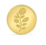 Reliance Jewels 999 Flower Round Gold Coin 1 g